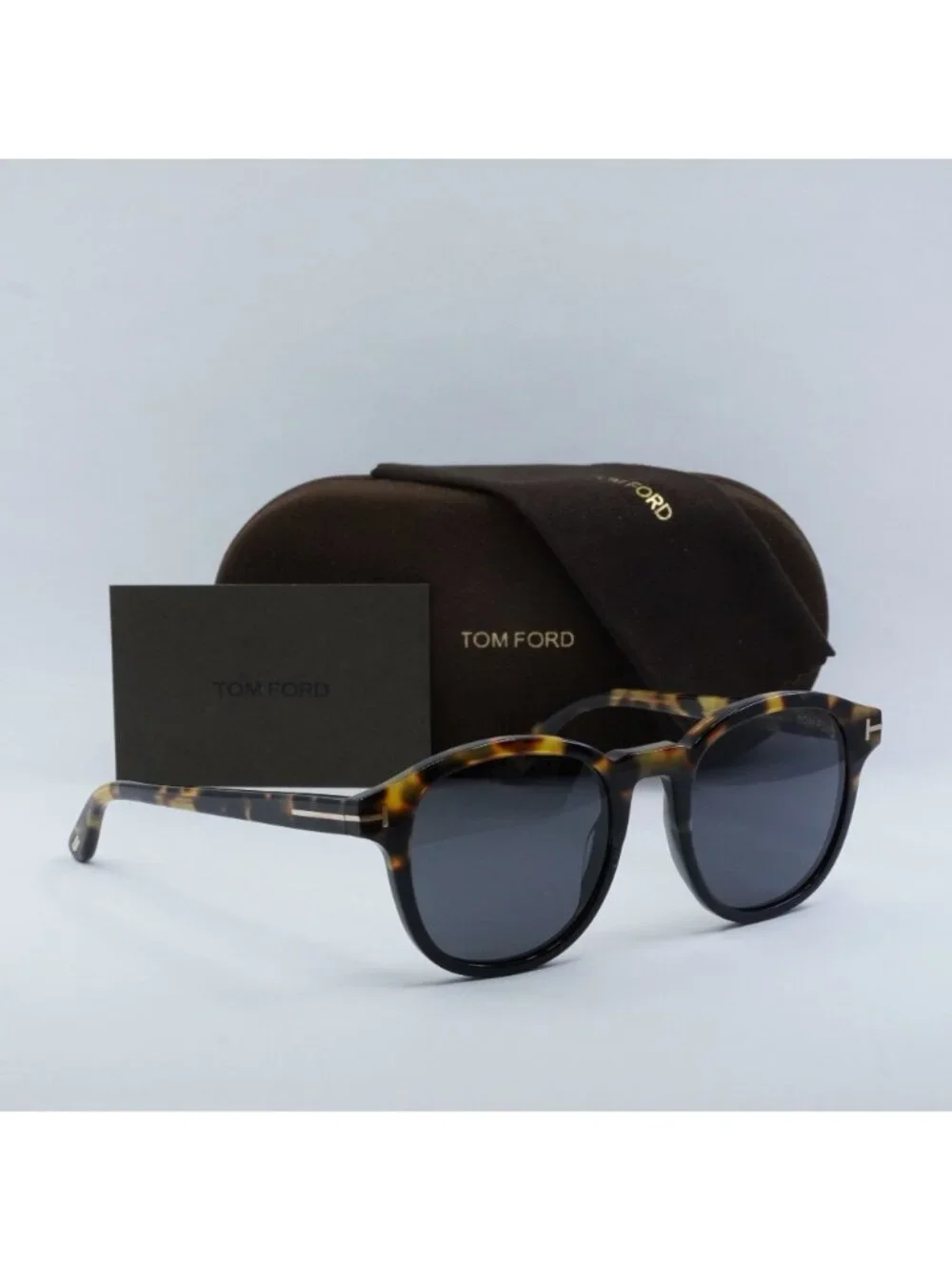 Tom Ford Jameson FT0752 56A Sunglasses - Havana Frame, Smoke Lenses
